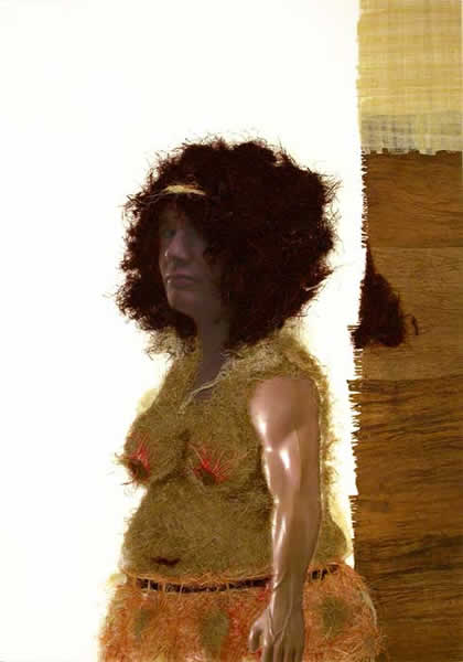 Selfportrait. 2007. Mixed media on paper. 100 x 70 cm