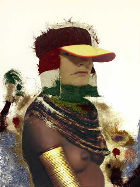Selfportrait. 2006. Mixed media on paper. 77 x 57 cm