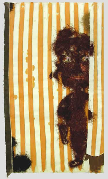 Selfportrait. 2008. Mixed media on paper. 73 x 59 cm