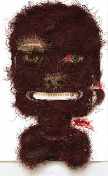 Selfportrait. 2008. Mixed media on paper. 48,3 x 32,9 cm
