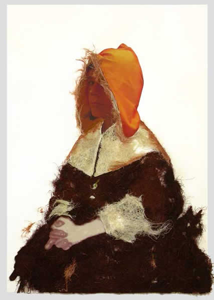 Selfportrait. 2007. Mixed media on paper. 100 x 70 cm
