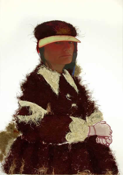 Selfportrait. 2006. Mixed media on paper. 100 x 70 cm